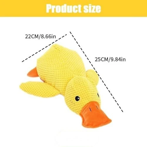 Quietschendes Plüsch-Ente Spielzeug | Anti-Stress für Hunde - Bild 4 von 4