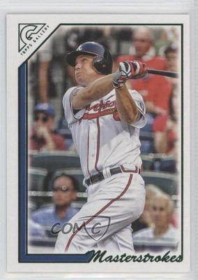 2022 Topps Gallery Masterstrokes Green 75/250 Chipper Jones #MS-20 HOF 14im
