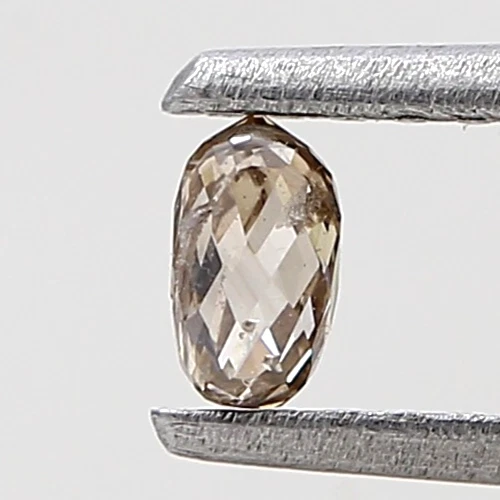 brown color briolette shape 0.16 ct 3 mm bead cut diamond natural loose diamond - Image 3 of 4