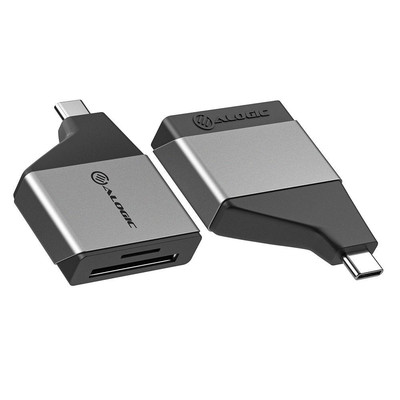 ALOGIC ULCSDMN-SGR USB 3.2 Gen 1 Kartenleser [3.1 Gen 1] Type-C Schwarz, Grau