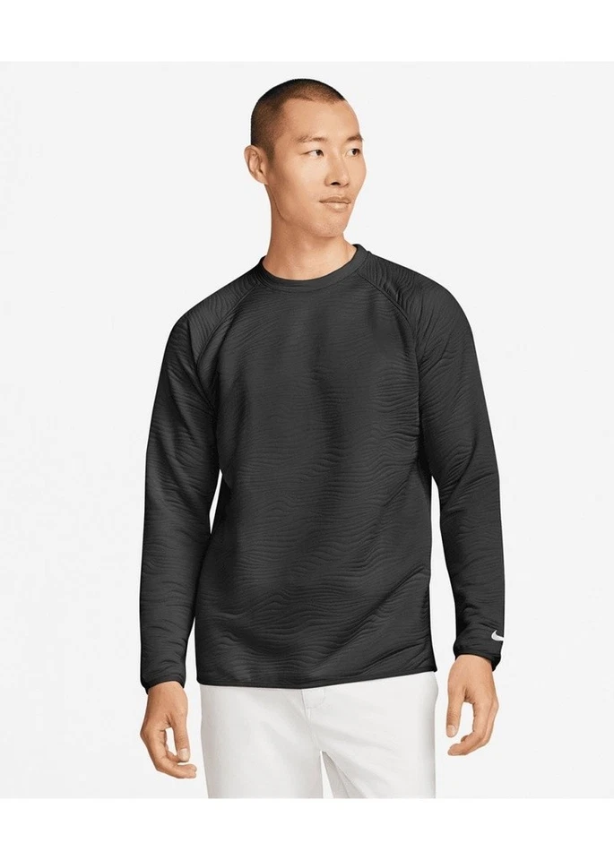 Suéter Top Acolchado Nike Dri-FIT Tour Crew Negro Talla XL PRECIO DE VENTA SUGERIDO POR EL FABRICANTE 105 USD Foto 4 de 4