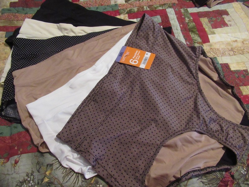 6- Blk/Nude/White/Ivory/Blk Dot/Nude Dot Warner's 9046 Brief Panties *NEW* 2X 9