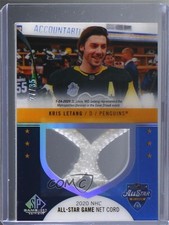 2020-21 SP Game Used NHL All-Star Skills Material Net Cord 27/35 Kris Letang 0zu
