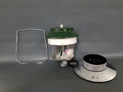 #ad #ad NEW Coleman Portable Gas Lantern # GLL800W 2004 Green Steel Glass No Canister $5.00