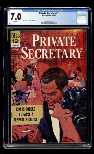 Private Secretary #2 1963 CGC 7.0 FN/VF White High Definition Scans**