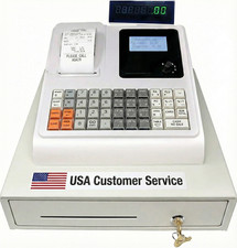 Cash Register with Operator and Customer Displays, Locking Drawer Key Set, 4700