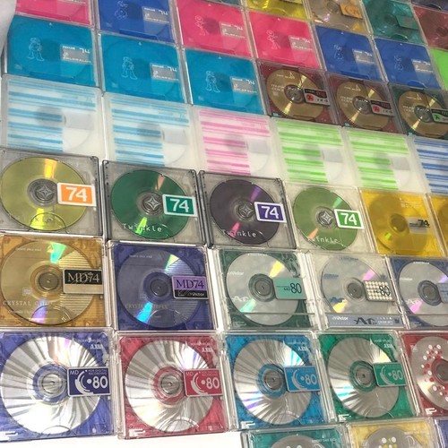 MD MiniDisc Blank Used 10pcs Japan Variety Lot NoCase SONY TDK Maxell etc 1day