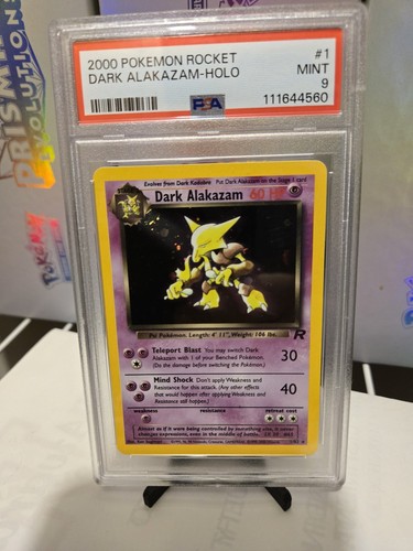 Dark Alakazam PSA 9 Mint Holo 1/82