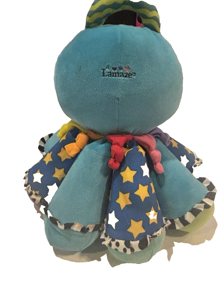 Игрушка Lamaze Octopus Squeeze для младенцев малышей ясельного возраста музыкальные тона б/у в отличном состоянии детская игрушка - Изображение 3 из 4