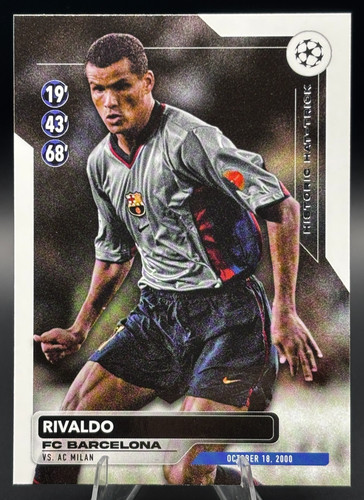 Rivaldo #HH-3 2023 Topps UEFA Club Historic Hat Trick card