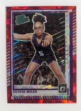 2025-26 Panini Donruss Olivia Miles Red Cracked Ice #89 WNBA Minnesota Lynx