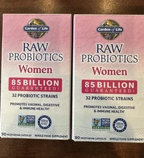 Garden of Life Raw Probiotics Women - 90 Vegetarian Capsules EXP 2027 - 2X!