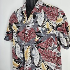 Hawaii Blue's Men  s Size Large Vintage Shirt Tropical Floral Vacation