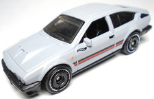 2023 HOT WHEELS ALFA ROMEO GTV6 3.0 GRAY 1:64 DIECAST 2 3/4" CAR W/ RED & BLACK