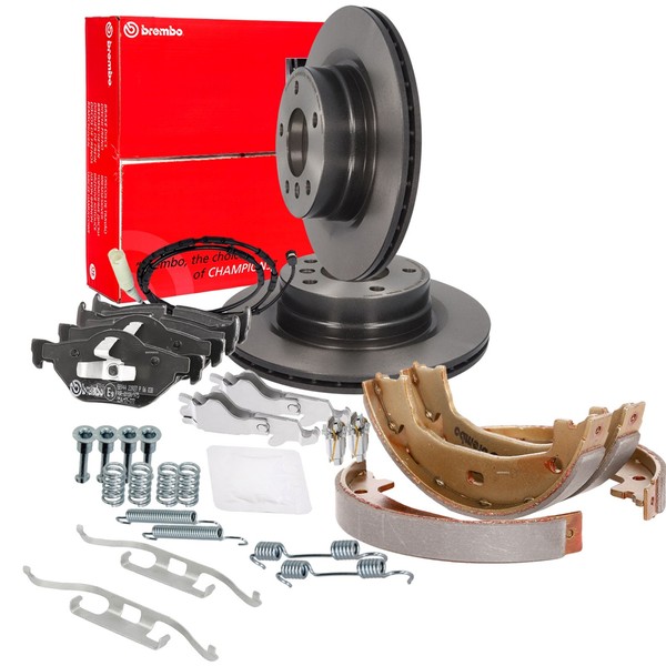 Brembo Bremsscheiben 300Mm BeläGe Bremsbacken Set Hinten FüR BMW E90-E93 E81-E88-image