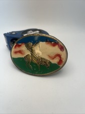 1960's Vintage Indian Warrior Belt Buckle