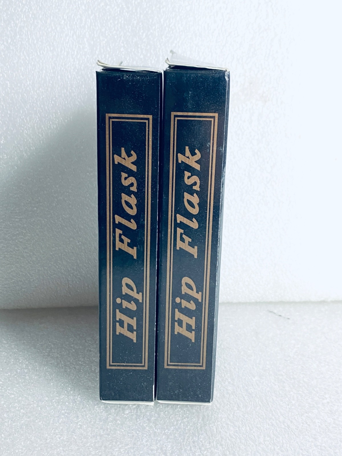 Lot Of 2 Open Box - 8oz. Stainless Steel Hip Flask With Screw Cap, Black