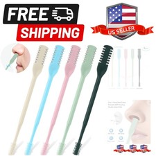 5Pcs 2-in-1 Nasal Hair Cutter, Double Sided Nose Hair Cutter, Portable 360  R...