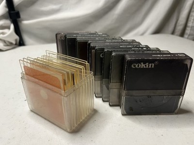 Vintage Cokin A Series Filter Lot 21 Filters Star Fog Color Effects + Case