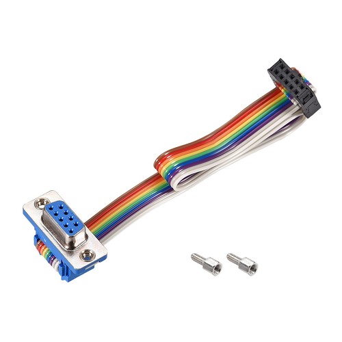 Câble Plat Ruban IDC Avec Connecteur 10 Broches 2,54mm - Marque Uxcell, Neuf