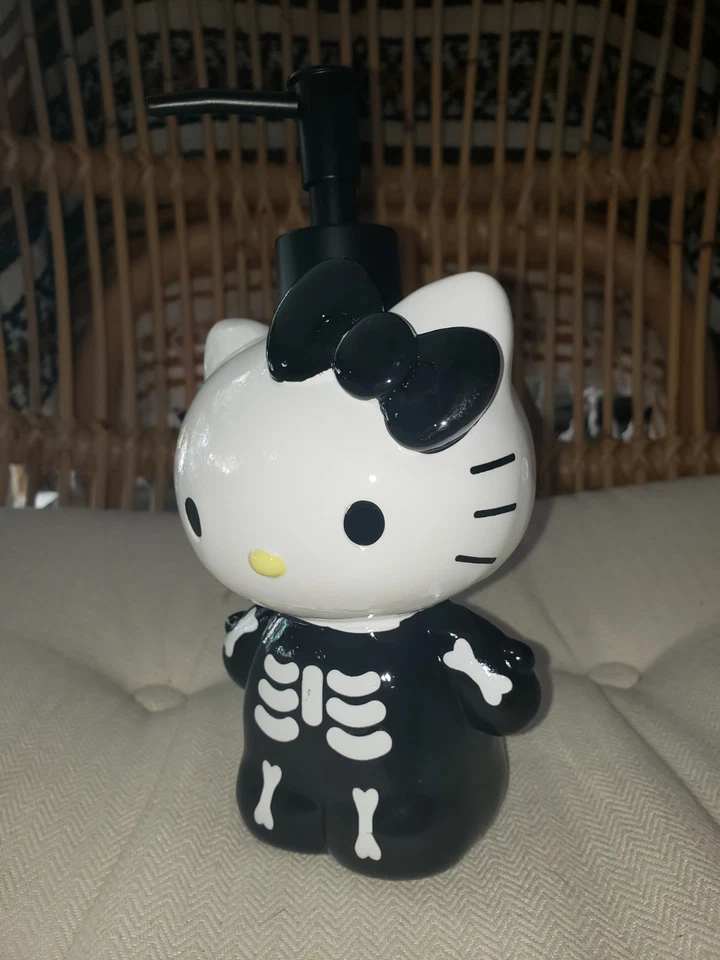 New Hello Kitty In Halloween Skeleton Costume Lotion Soap Dispenser Rare - Image 2 of 4