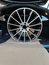 20” GENUINE MERCEDES E CLASS REAR ALLOY WHEEL BLACK DIAMOND CUT 9J A2134012300