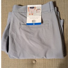 NWT Greg Norman ML75 Mens 36 Gray Performance Stretch Golf Shorts 8.5 Inseam