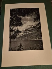 1938 YOSEMITE THE AHWAHNEE MENU Breakfast ANSEL ADAMS Photograh High Sierra