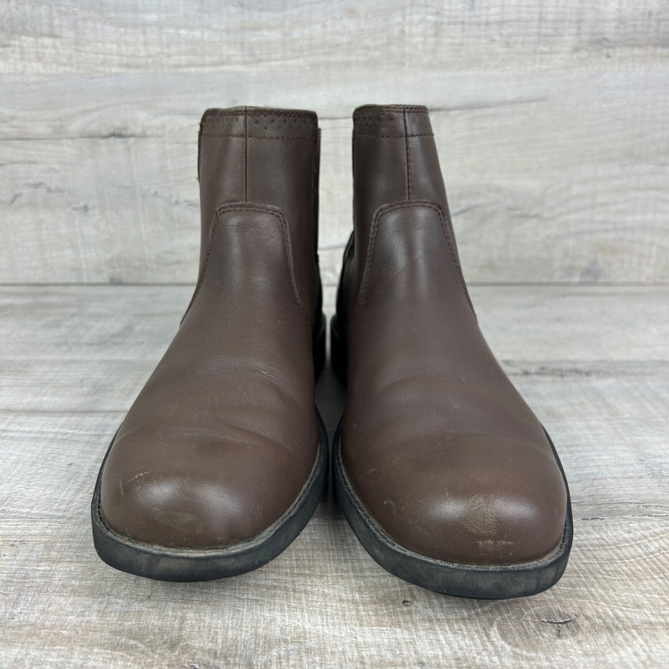 Timberland Fitchburg Brown Leather Chelsea Boots Mens Size UK 8.5 / EU