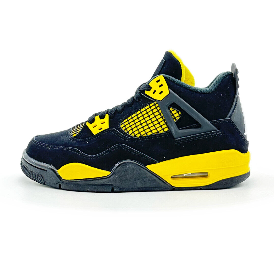 408452-017 Nike GS Air Jordan 4 Retro Thunder Black Gold 408452-017 Nike GS Air Jordan 4 Retro Thunder Black Gold