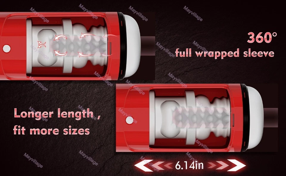 Masturbadores masculinos automáticos manos libres telescópicos ventosa acariciador juguete sexual para hombres Foto 2 de 4