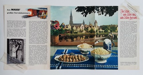 In Ulm, um Ulm MAGGI-Fridolin Singen Hohentwiel Werbung Reklame Rezepte Vintage - Bild 3 von 4