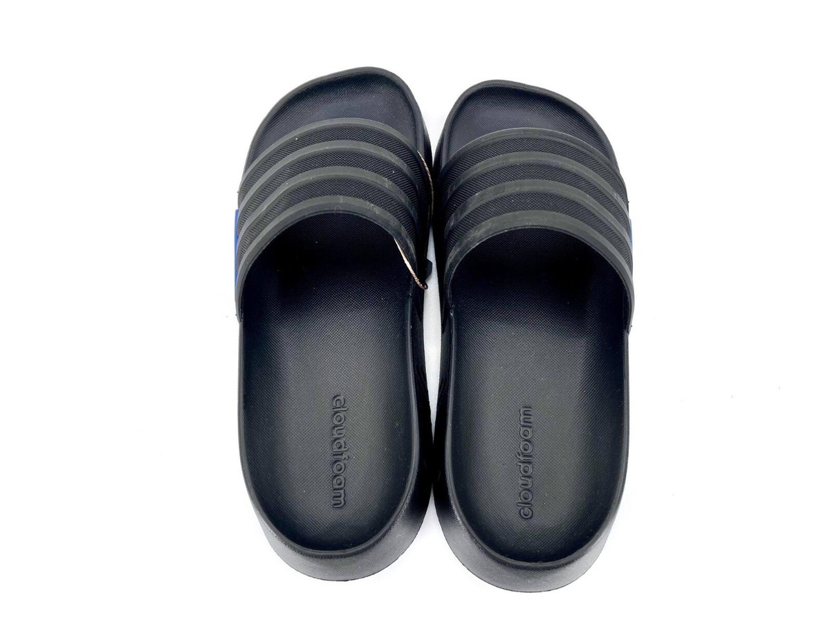 adidas Unisex Racer TR Slides Black/Blue Adidas TR Racer Slides / Sandal G58171 Men main image 3