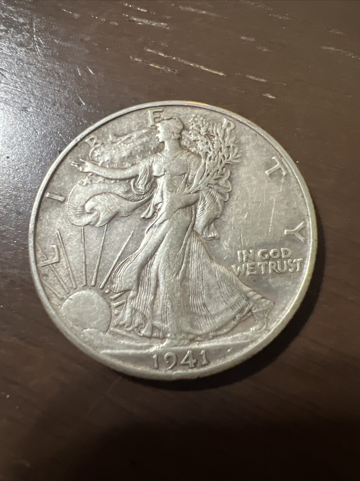 1941-D 50C Walking Liberty Half Dollar  Actual Coin Look At My Store Please