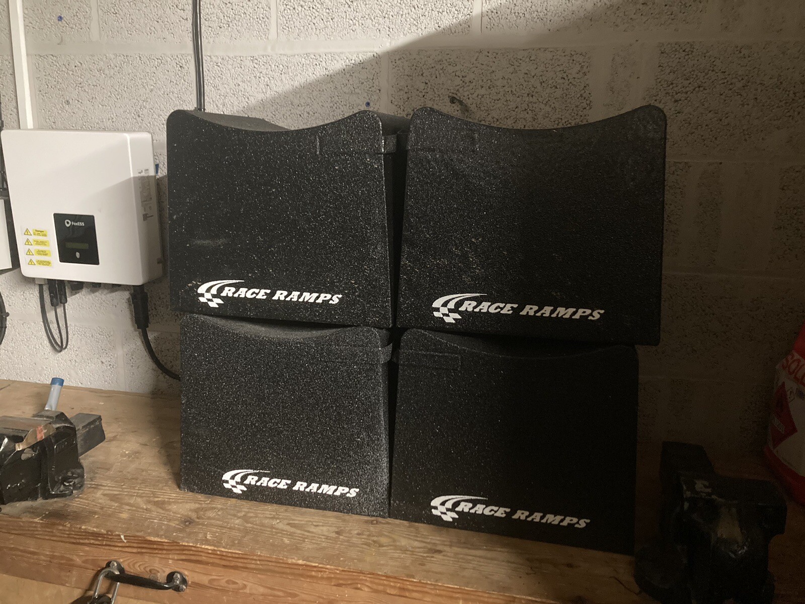 MADE IN THE USA. 4 X Race Ramps RRWC12 Wheel Cribs Black