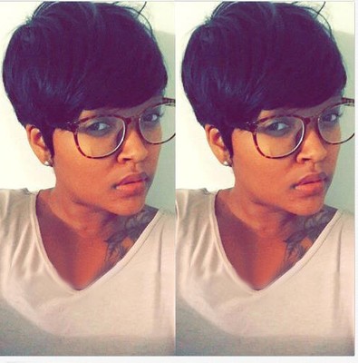 Short Straight Hair Black Wigs For Women Short Wigs With Bangs Pixie Cut Hair Us Ebay