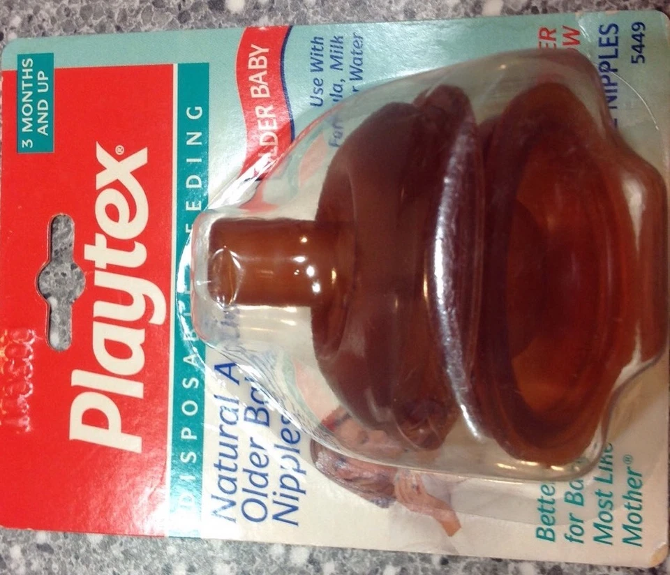 PLAYTEX OLDER BABY FAST FLOW FLAT TOP NIPPLES DISCONTINUED HARD TO FIND FREESHIP - Image 4 of 4