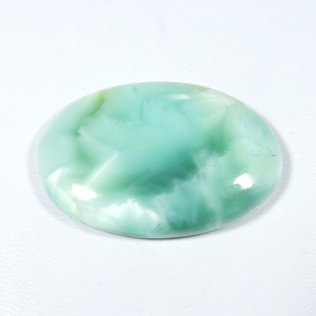 Larimar Pattern Hemimorphite Cabochon Oval Loose Sky Blue Gemstone