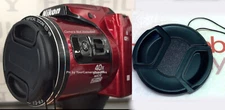 B500: FRONT SNAP ON LENS CAP DIRECTLY to CAMERA NIKON COOLPIX B500 B 500+ HOLDER