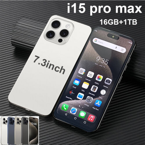 Smartphone i15 Pro Max Android Global 7,3 pouces débloqué 16 Go + 1 To - Photo 1 sur 27