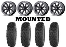 Kit 4 High Lifter Chicane Ds Tires 35x9.5-15 On Msa M31 Lok2 Beadlock Black Ter
