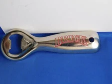 BRICK BEER VINTAGE BOTTLE OPENER  LEDCO METAL CANADA BREWERY ADVERTISING