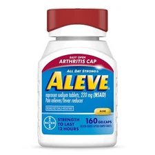 Aleve Pain Reliever Gelcaps 220Mg 160 Count Arthritis And Fever Reducer