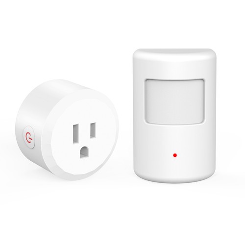 Wireless PIR Motion Sensor Auto On Off Plug Socket Smart Home US Infrared Light - Picture 13 of 13