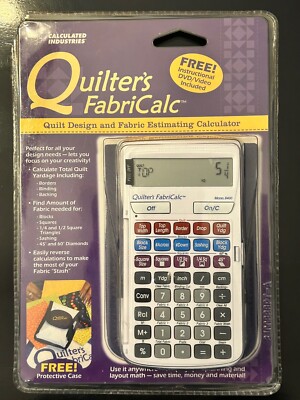 NIP Quilter's FabriCalc Model 8400 Calculated Industries NEW  w/case & DVD