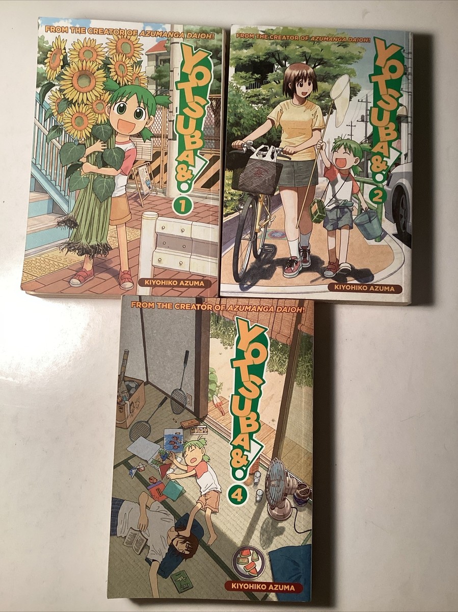 Yotsuba 1, 2, 4 - 3 Book Set Paperback Manga Kiyohiko Azuma Yotsuba 1, 2, 4 - 3 Book Set Paperback Manga Kiyohiko Azuma