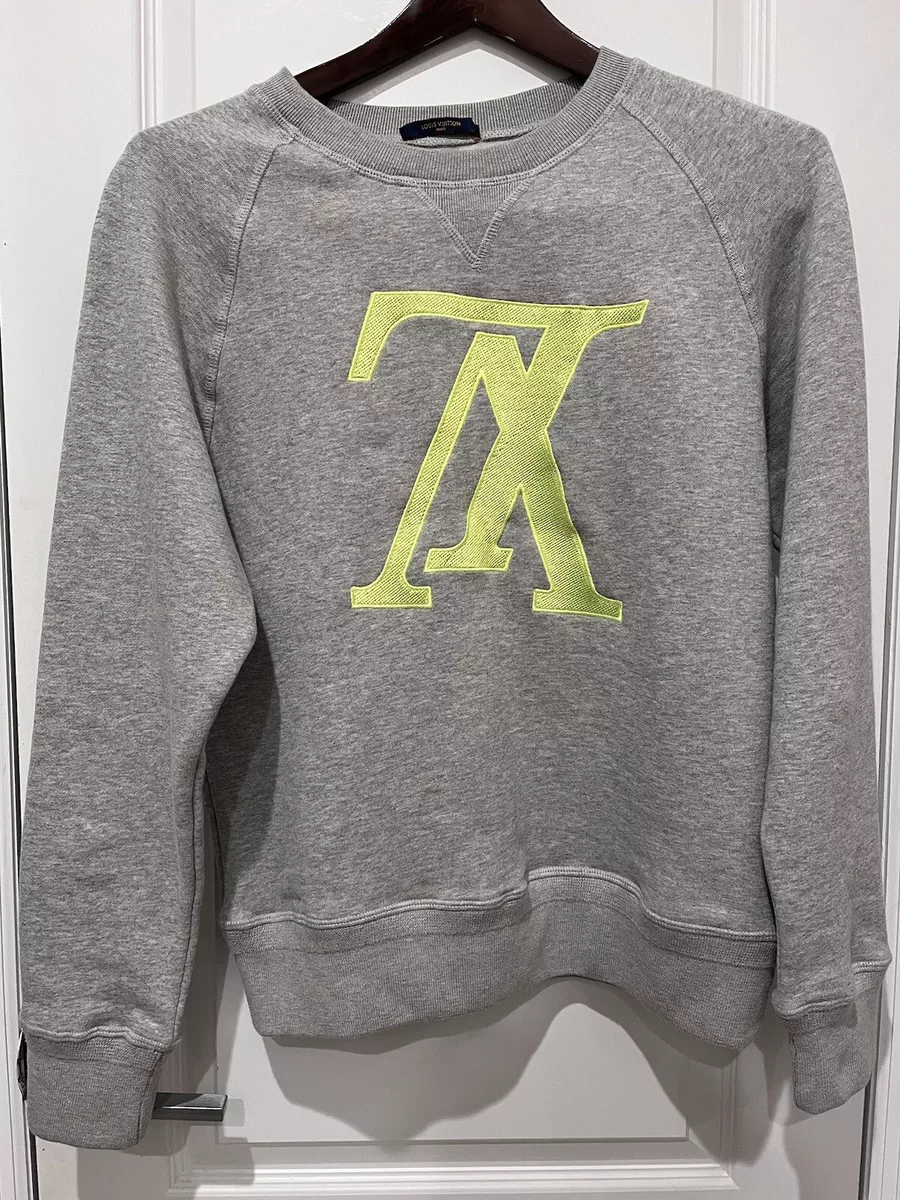 Louis Vuitton Grey Unisex Hoodie For Men Women Luxury Brand LV