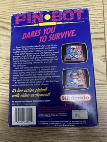 Pin Bot Nintendo Nes Game PAL UK Boxed Pinbot CIB- Excellent & Protector Case