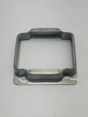 25-Appleton 8469A 6.3 Cu.In. 4'' Square 1'' Raised Plaster Ring New Open Box