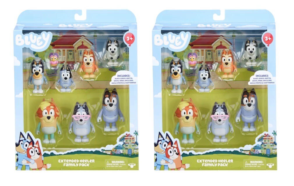 Bluey Ongelooflijk licht- en klankspeelhuis en speelgoedkist, 6-8 cm grote figuren Bluey Ongelooflijk licht- en klankspeelhuis en speelgoedkist, 6-8 cm grote figuren